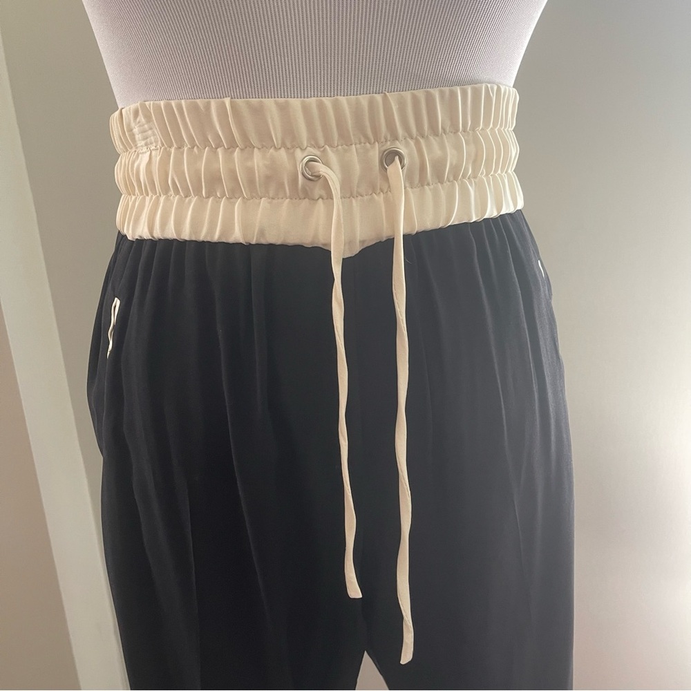 XS Rag & Bone Drawstring Silk Blend Trouser - Picture 3 of 10